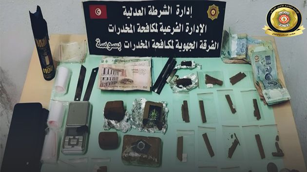سوسة: حملة أمنية تُطيح بعدد من مروّجي المخدرات
