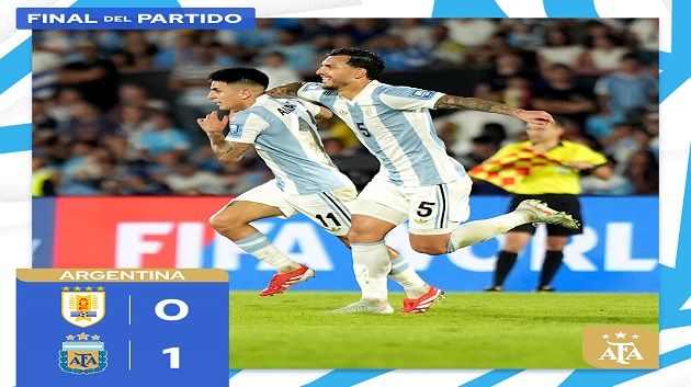 بعد إنتصارها اليوم :الأرجنتين على بعد نقطة من الوصول لمونديال 2026