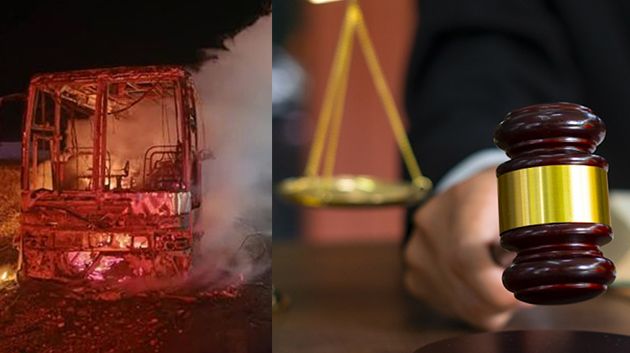 فتح تحقيق في حادثة احتراق حافلة مدنين-تونس بالكامل