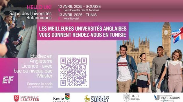 Hello UK ! : لقاء بيْن الجامعات البريطانية والطلاب التونسيّين في تونس وسوسة