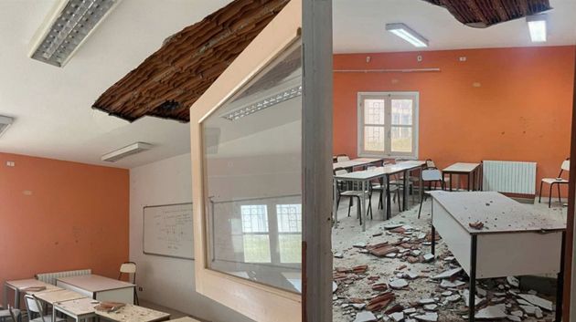 سليانة: سقوط جزء من سقف قاعة تدريس بالمعهد العالي للدراسات التكنولوجية