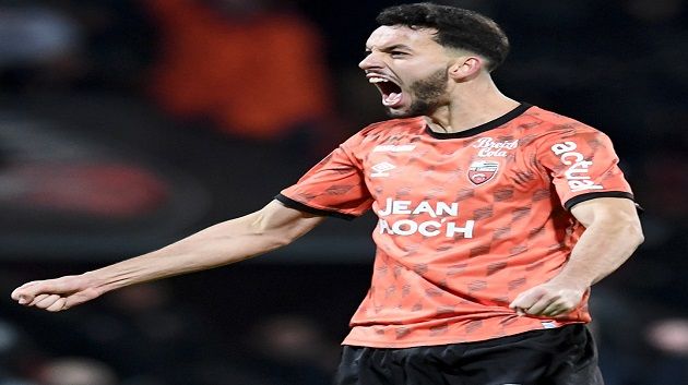 منتصر الطالبي يعود مع لوريان إلى دوري الدرجة الأولى الفرنسي