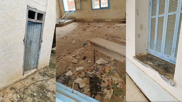 مدرسة بالمهديّة: وضعيّة كارثيّة.. قاعات آيلة للسقوط وقسم وحيد من الخمسينات ! (فيديو)