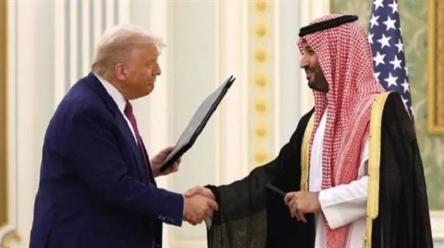 ولي العهد السعودي وترامب يوقّعان وثيقة شراكة اقتصادية 
