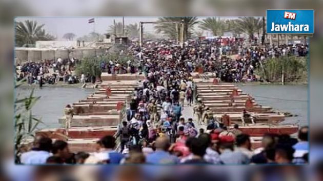 الآلاف من سكان الرمادي يلجأون إلى بغداد سيرا على الأقدام