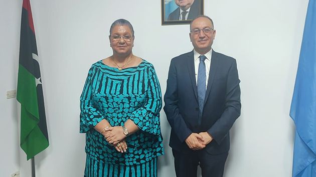 سفير تونس لدى طرابلس يلتقي برئيسة بعثة الأمم المتحدة للدعم في ليبيا