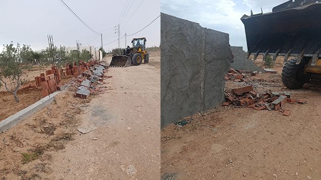 مدنين: بلدية جربة حومة السوق تنفذ 5 قرارات هدم