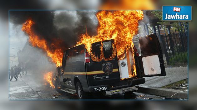 إعلان الطوارئ وحظر التجول في بالتيمور الأمريكية بسبب أعمال عنف