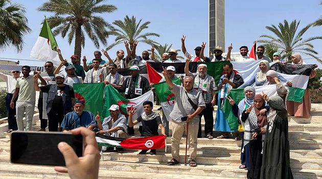 مدنين.. استقبال وفد من الجنوب الجزائري سينضم إلى قافلة الصمود
