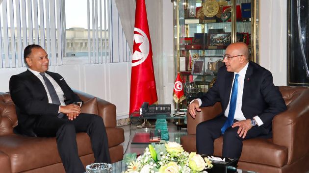 التعاون الثنائي في المجال العسكري محور لقاء وزير الدفاع بسفير مصر لدى تونس