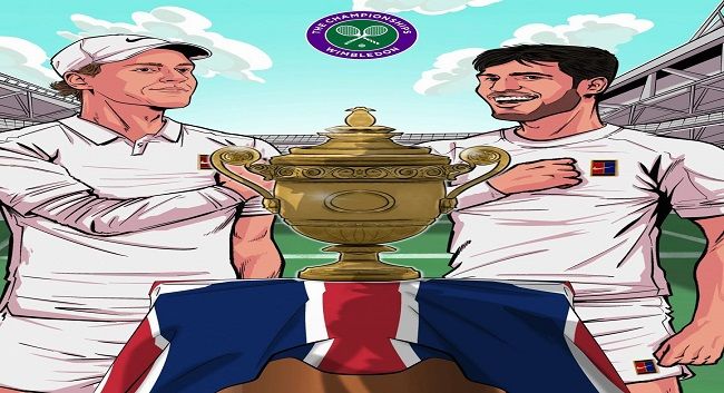 مواجهة نارية بين ألكاراز وسينر فى نهائي ويمبلدون 