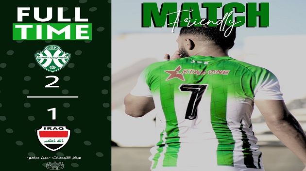 الشبيبة القيروانية تنتصر وديًا على المنتخب الأولمبي العراقي