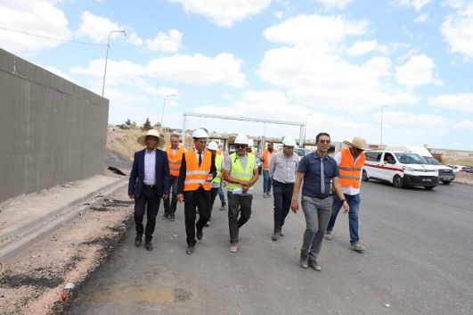 وزير التجهيز والإسكان يتفقد مدى تقدم أشغال مشروع المدخل الجنوبي للعاصمة