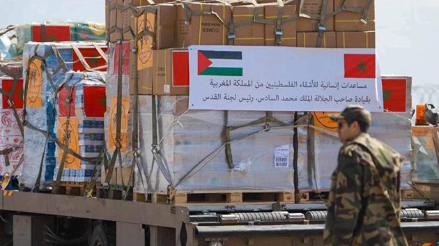 المغرب يرسل مساعدات إنسانية وطبية عاجلة للقطاع 