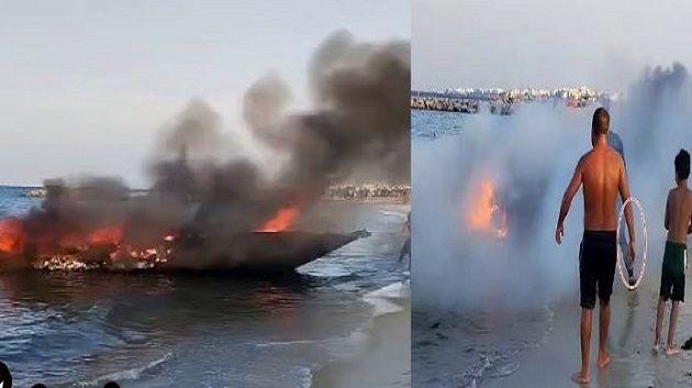 إشتعال يخت سياحي في القنطاوي ...متضرّرة تروي التفاصيل (فيديو)