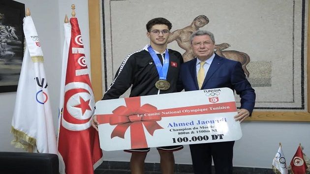 اللجنة الوطنية الأولمبية تسند المنحة المالية لأحمد الجوادي