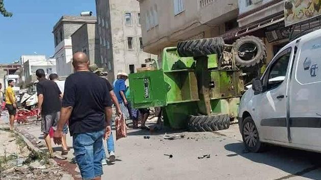 بنزرت: وفاة شخص وإصابة آخر في حادث انقلاب آلة 'تراكس'