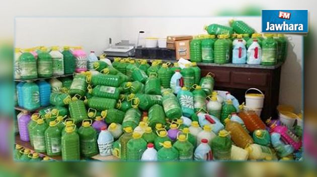 منوبة : حجز 1100 لتر من الجفال و الدينول غير صالحة للاستعمال