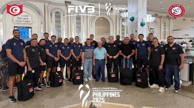 المنتخب الوطني للكرة الطائرة يشدّ الرحال إلى الفلبين