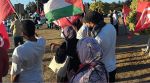 وقفة احتجاجية قرب السفارة الأمريكية 