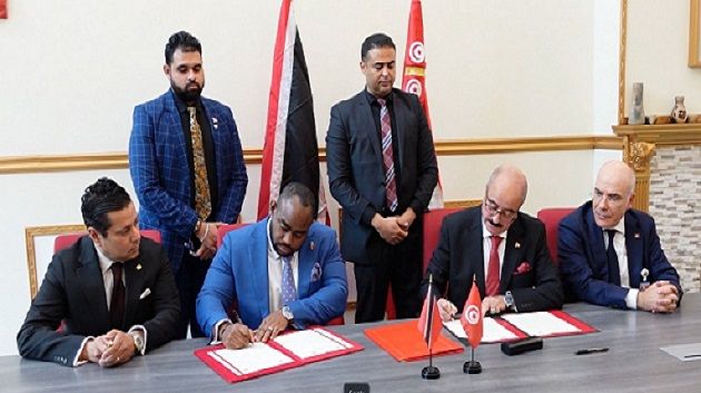 التوقيع على إعلان مشترك حول إقامة علاقات دبلوماسية بين تونس وجمهورية ترينيداد وتوباغو