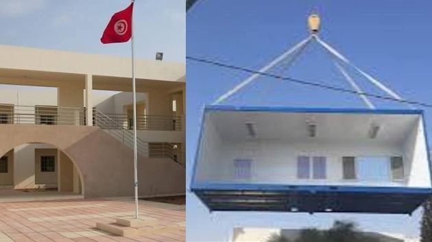 بن قردان: استئناف الدروس بإعدادية ابن خلدون بعد وصول قاعات تدريس متنقلة‎