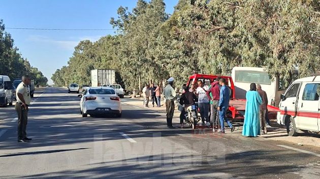 قفصة: 37 مصاباً في حادث اصطدام شاحنة ثقيلة بسيارة وحافلة (صور وفيديو)