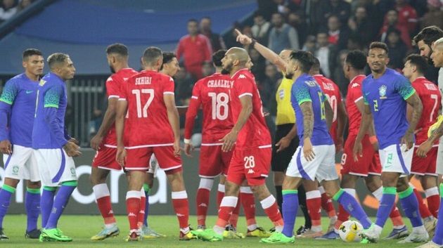 المنتخب التونسي يواجه المنتخب البرازيلي وديا