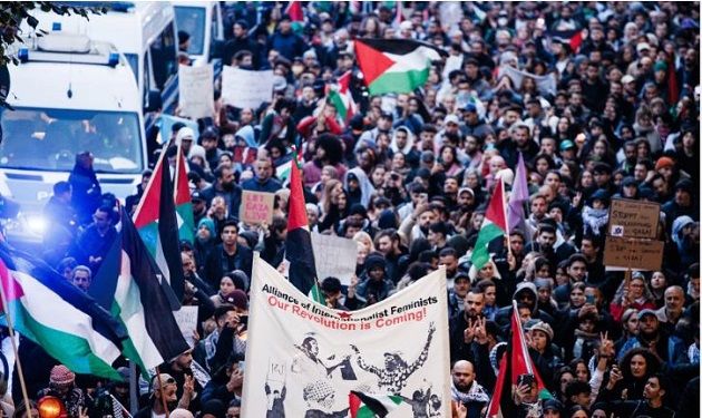 خروج الآلاف في مظاهرات بدول أوروبية للمطالبة بمحاسبة إسرائيل