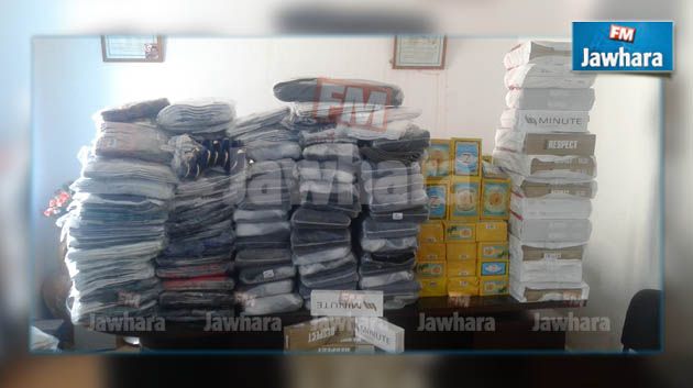 ڨابس : حجز كمية من السجائر والملابس المهربة بقيمة 150 ألف دينار