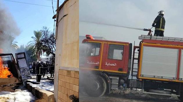 قابس: السيطرة على حريق اندلع بشاحنة لنقل البنزين بشننّي 