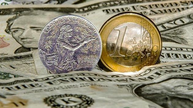 الدينار التونسي يُسجّل تحسّناً ملحوظاً مقابل الدولار واليورو