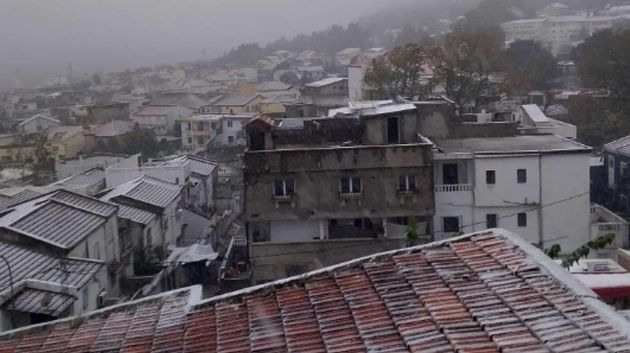 تساقط الثلوج في عين دراهم (فيديو)