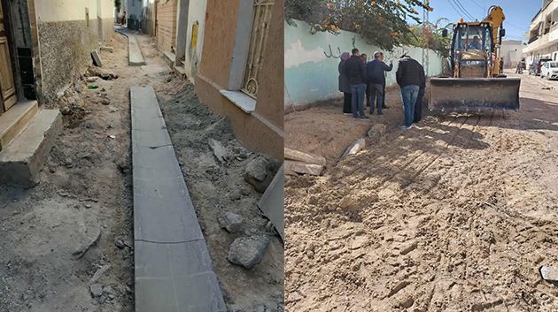 بكلفة تقارب 1.7 مليون دينار: انطلاق مشروع تعبيد وترصيف عدد من الأنهج بقابس