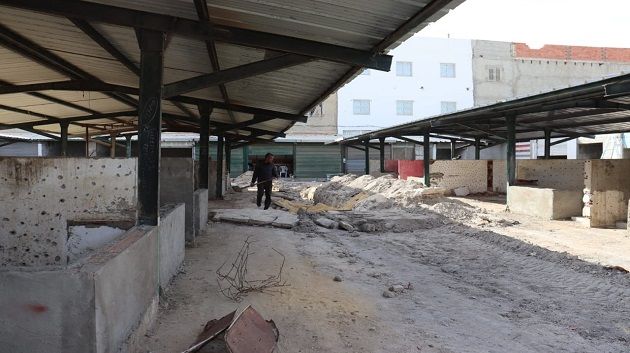 القيروان: حوالي 50 % نسبة تقدّم أشغال صيانة سوق النحايسية   