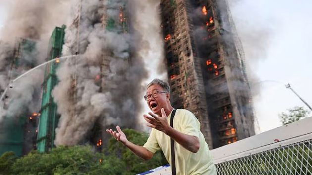 الصين: ارتفاع عدد الوفيات جرّاء حريق بمجمع سكني في هونغ كونغ 