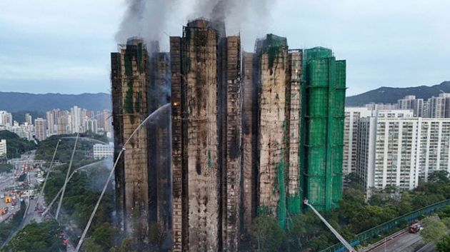 ارتفاع حصيلة ضحايا حريق هونغ كونغ الهائل