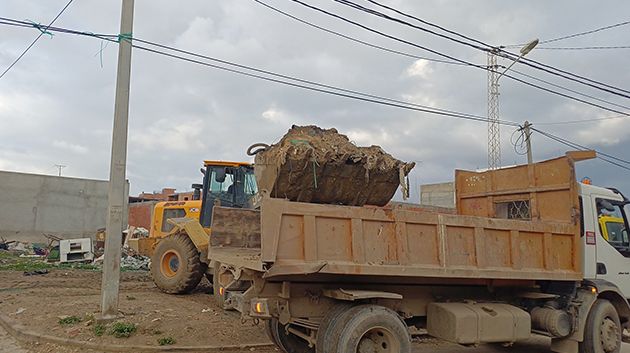 بنزرت: رفع وإزالة عدد من النقاط السوداء بمنزل عبد الرحمان   