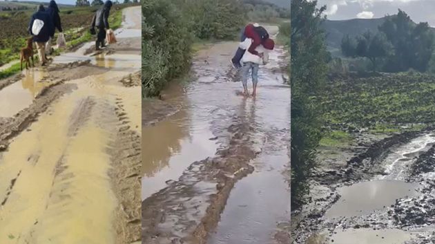 منطقة 'دوّار الحوش': طرقات مغمورة بالأوحال.. وأكثر من 250 عائلة يُعانون (فيديو)