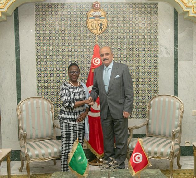 النفطي يستقبل المبعوثة الخاصة للاتحاد الافريقي للمرأة والأمن والسلم