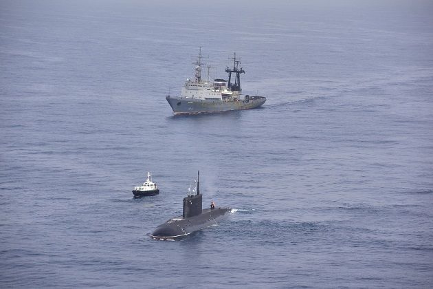 وصول المفرزة التابعة للأسطول العسكري الروسي إلى ميناء الجزائر