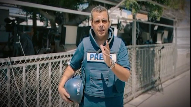 فوز مراسل تلفزيون فلسطيـ.ن بجائزة خالد الخطيب الدولية للمراسلين الحربيين