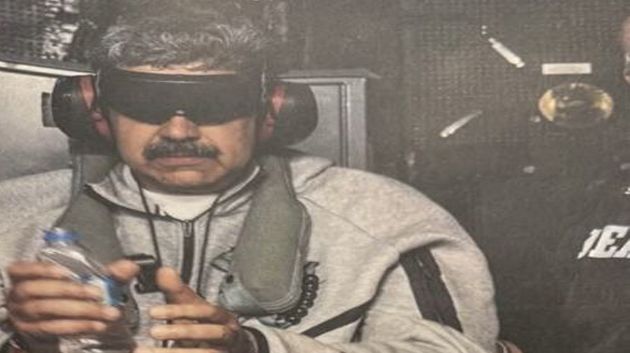 ترامب ينشر صورة للرئيس الفنزويلي نيكولاس مادورو رهن الاعتقال