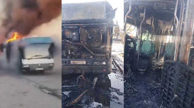 قابس: اندلاع حريق في حافلة خالية من الركاب