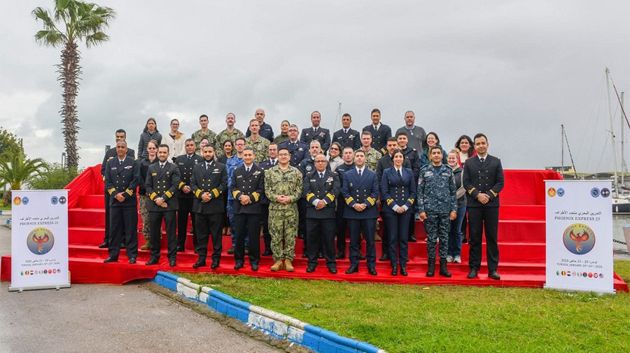 اختتام التمرين البحري متعدد الأطراف بالقاعدة البحرية بحلق الوادي