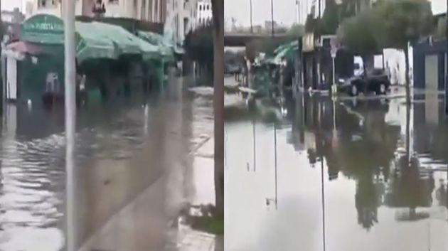 محطة الـ TGM مغمورة بالمياه.. بائعو الورد يطالبون بتغيير مكان عملهم وقتياً (فيديو)