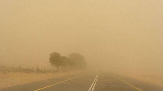 رياح و دواوير رملية بالجنوب : مرصد المرور يحذّر مستعملي الطريق 