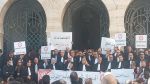 وقفة احتجاجية للمحامين