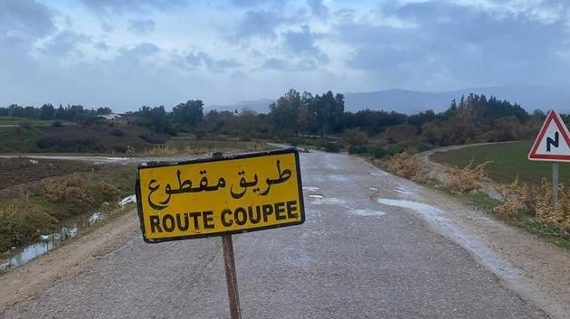 جندوبة : إنقطاع الطريق الرابطة بين وادي مليز و الدخايلية
