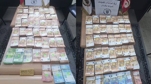 بن قردان: حجز 627 ألف أورو وحواليْ 1 كغ من الذهب